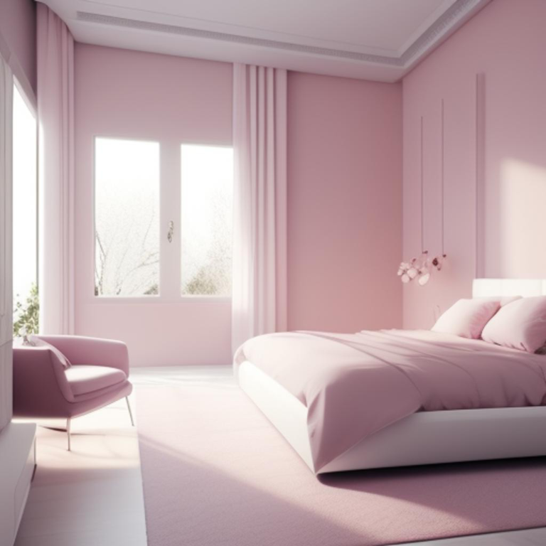 Tranquil Haven: Exploring the Serenity of Baby Pink and White in Interior Design