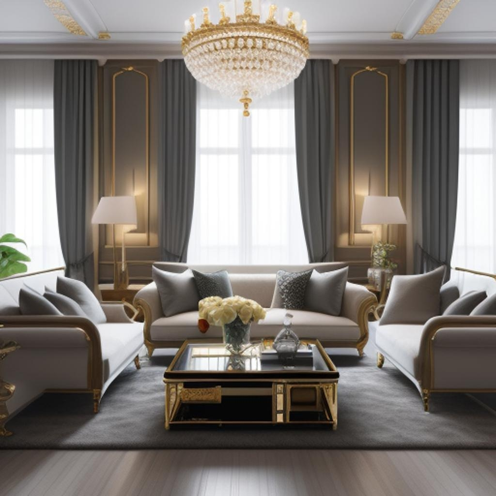 "A symphony of style: Unveiling the beauty of a perfectly crafted living room ambiance."