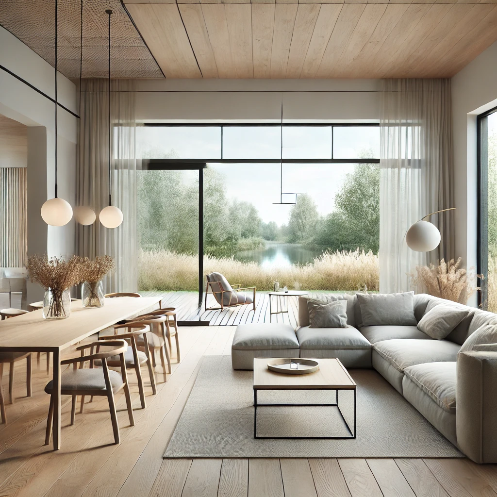 Ensure every image includes alt text that describes the content and incorporates keywords, such as "Scandinavian-inspired open living room with large windows and neutral color palette.